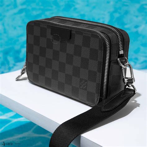 louis vuitton alpha wearable wallet damier graphite